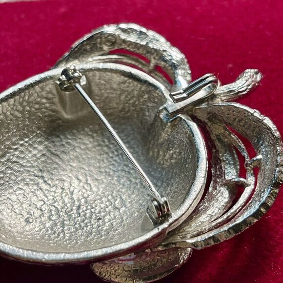Vintage 1960s Sarah Coventry Adam's Delight Apple Brooch Pin Pendant Signed - Picture 4 of 8
